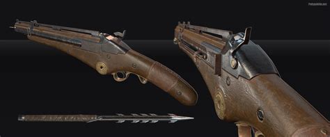 19th Century Harpoon Gun — polycount