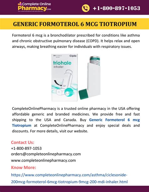 Ppt Generic Formoterol 6 Mcg Tiotropium Powerpoint Presentation Free Download Id 12642436