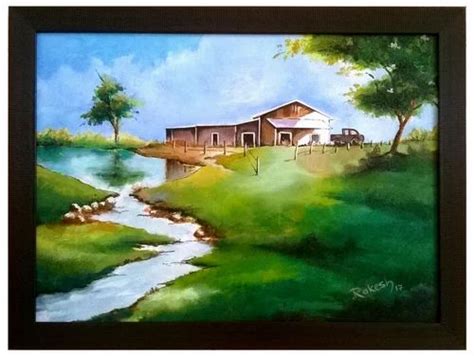 √ Acrylic Scenery Painting On Canvas - Popular Century