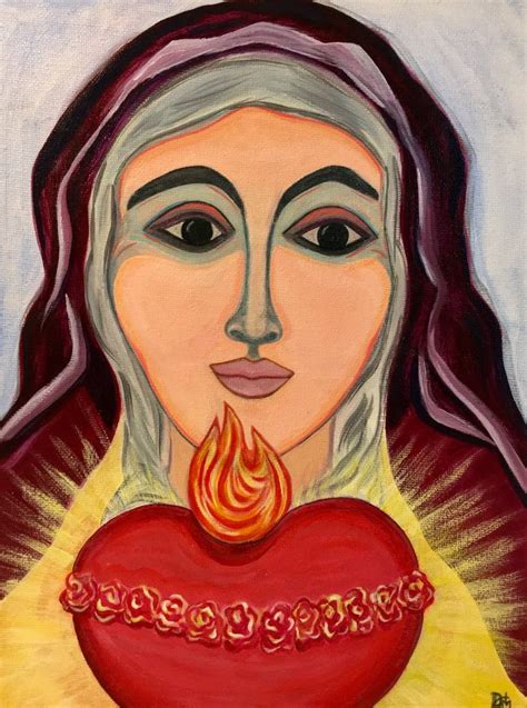 Immaculate Heart Of Mary Painting At Explore