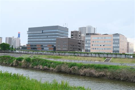 梅雨間近の今日、完成した越谷市新庁舎を撮影しました。