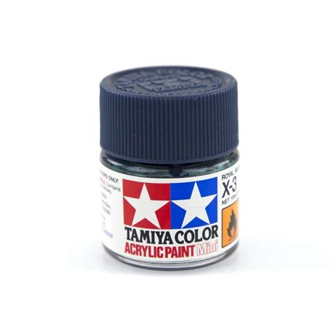 Tamiya X 3 Royal Blue Acrylic Paint 10ml 81503 Ozrc