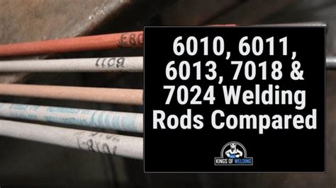 6010 vs 6011 vs 6013 vs 7018 vs 7024 Welding Rods | Kings of Welding