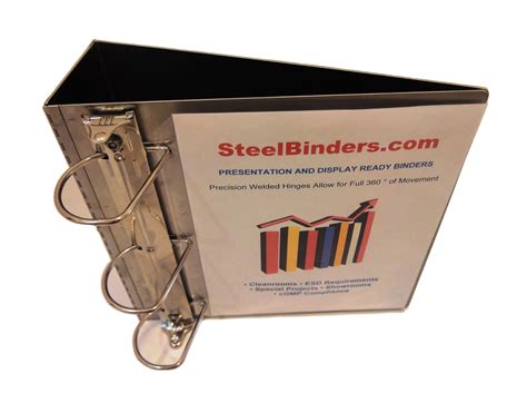 Stainless Steel Metal Binders Able To Stand On Their Own Full Length