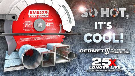 Diablo Steel Demon Cermet Ii Metal Cutting Saw Blade Youtube