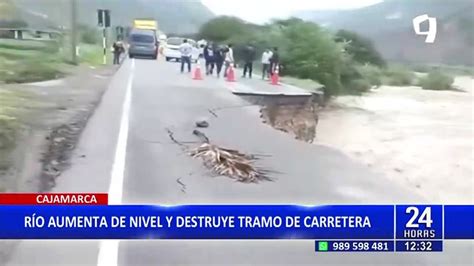 Cajamarca Incremento De Caudal De Río Destruye Tramo De Carretera Vídeo Dailymotion