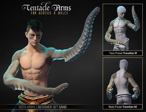 Fpe Tentacle Arms For Genesis Males D Models For Daz Studio And Poser