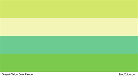 Green & Yellow color palette » FavoColor.com