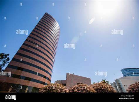 Daytime Sunny View Of The Downtown City Skyline Of Orange Countys