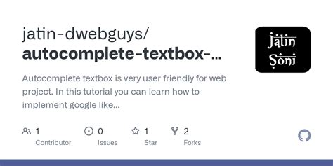 GitHub Jatin Dwebguys Autocomplete Textbox Using Jquery Php Mysql