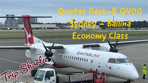 Qantas Dash 8 Q400 Economy Class Sydney To Ballina Youtube