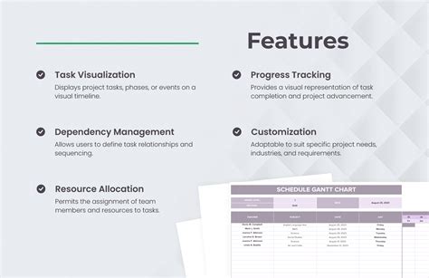 Schedule Gantt Chart Template in Excel, Google Sheets - Download ...