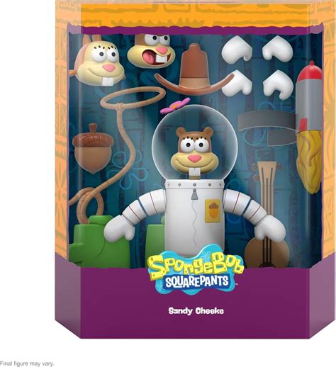 Super7 Ultimates Spongebob Squarepants Sandy Cheeks 7 Spongebob Action Figure