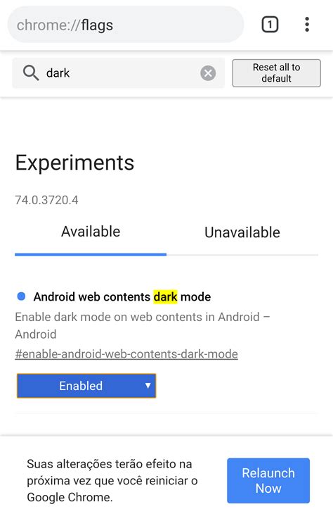 Google Chrome Para Android Testa For Ar Modo Escuro Em P Ginas Da Web