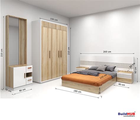 bh modern bedroom set  bed  door wardrobe side table
