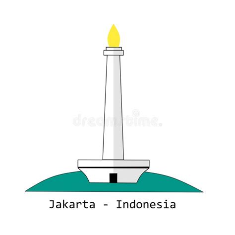 Tugu Monas Stock Illustration Illustration Of Indonesia 232983143