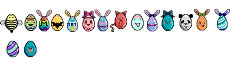 Pixel Easter Eggs by ninaz34 on DeviantArt