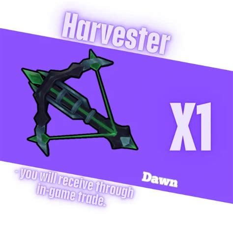 Harvester Mm2 Murder Mystery 2 Game Items Gameflip