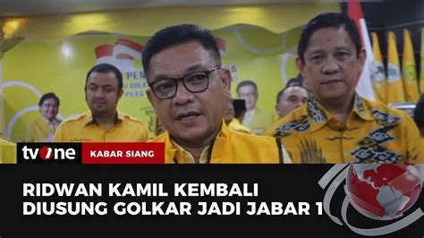 Golkar Dorong Ridwan Kamil Kembali Maju Di Pilkada Jabar Kabar Siang