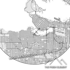 Vancouver Map Print Printable Map of Vancouver City Map Download Map ...