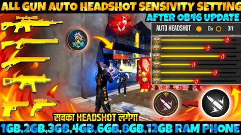 Free Fire Max Auto Headshot Trick Sensitivity Setting After Ob