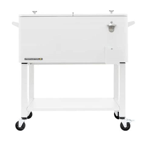 Permasteel Qt White Outdoor Patio Cooler With Removable Basin Ps