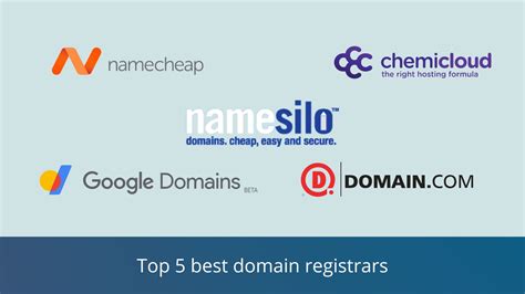 Top 5 Best Domain Name Registrars Comparison Namesilo Or Namecheap