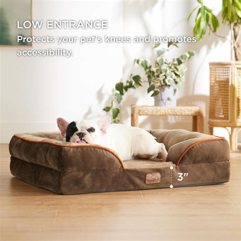 Bedsure Cama ortopédica para perros medianos cama impermeable para