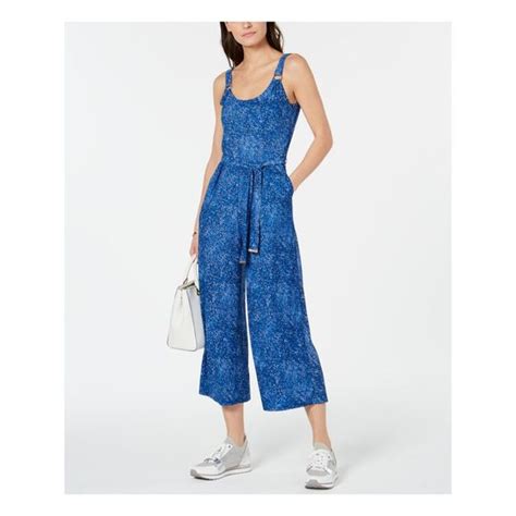 Michael Kors Pants And Jumpsuits Michael Kors Womens Blue Belted