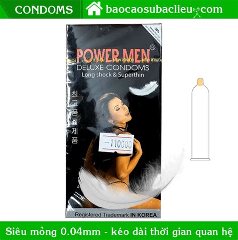 Bao Cao Su Power Men Long Shock Supperthin Si U M Ng Bao Cao Su B C Li U