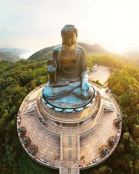 Earth Focus On Instagram Tian Tan Giant Buddha At Golden Hour Its