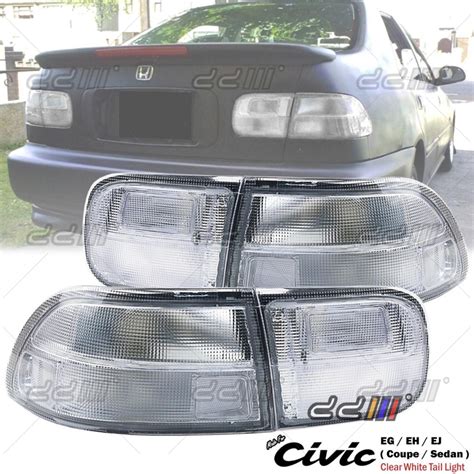 Honda Civic Sr4 Eg Eg9 4door 1992 1995 Clear White Rear Tail Light Tail Lamp Lampu Belakang