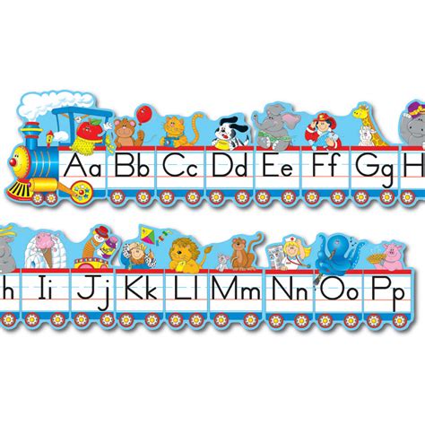 Wall Display Abc Train Lets Educate