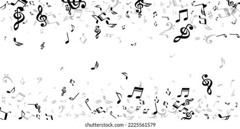 Music Note Symbols Vector Background Song เวกเตอร์สต็อก ปลอดค่า