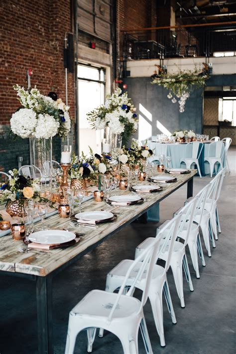 Modern Industrial Wedding Decor By Amanda Sutton Photography