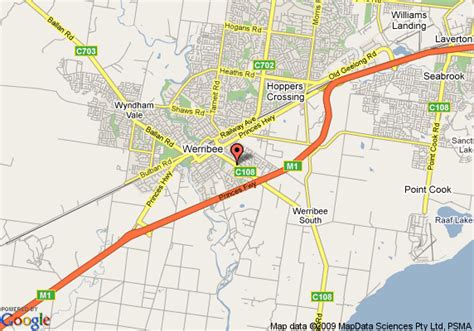 Map of Best Western Werribee Park Motor Inn, Werribee