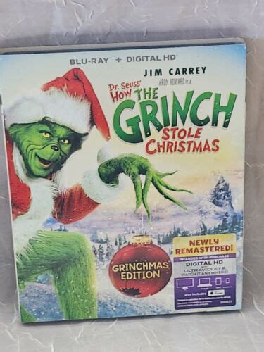 Dr Seuss How The Grinch Stole Christmas Blu Ray 2000 Grinchmas Edition 25192309311 Ebay