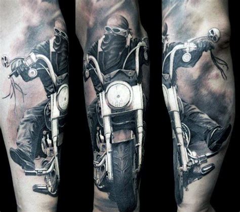 Incredible Forearm Sleeve Motorcycle Rider Biker Mens Tattoos Harley