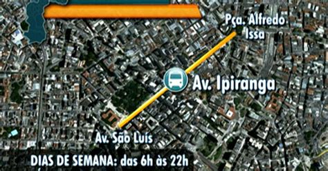 G1 Avenida Ipiranga No Centro De Sp Ganha Faixa Exclusiva Para