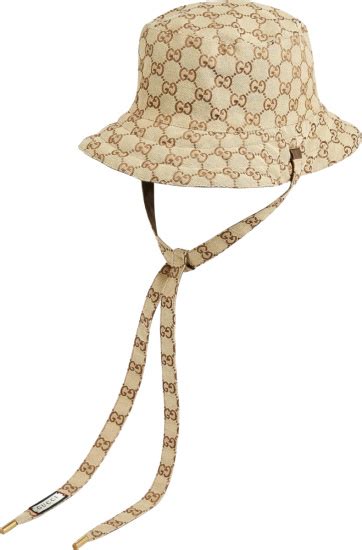 Gucci Beige Drawstring Bucket Hat Incorporated Style