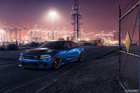 HD wallpaper: Dodge, Dodge Charger SRT, Blue Car, Dodge Charger SRT ...