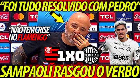 Sampaoli Rasgou O Verbo Na Coletiva N O Tem Crise No Flamengo Foi