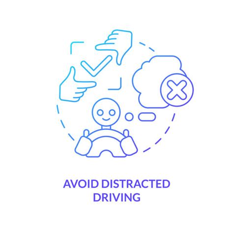 40 Distracted Driving Graphic Stock Illustrations Royalty Free Vector