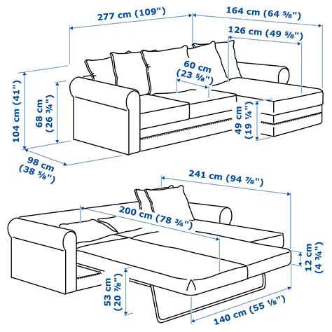 GrÖnlid 3 Seat Sofa Bed With Chaise Longue Ljungen Light Green Ikea Eesti