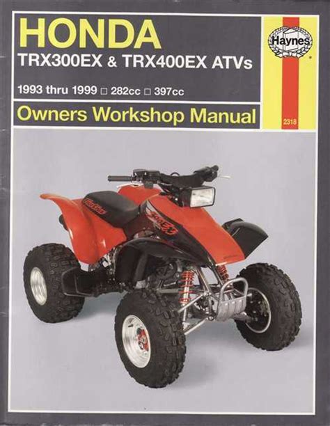 Clymer Workshop Manual Honda Trx Rancher Atv Service