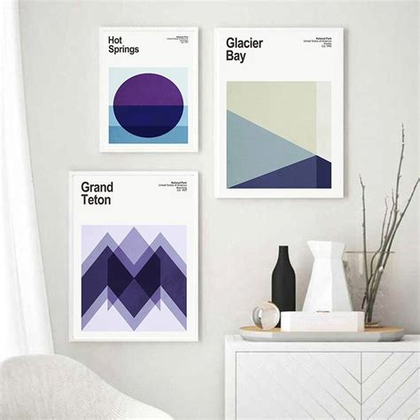 National Park Abstracts Canvas Posters - Shop Online on roomtery