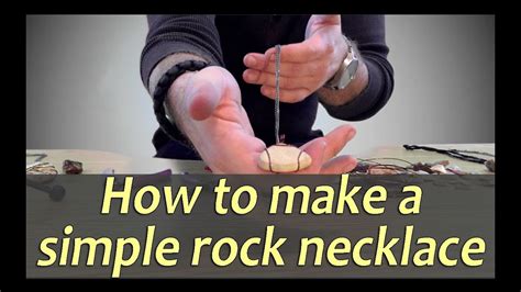 How To Make A Rock Necklace Youtube