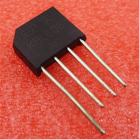 10pcs Kbl608 6a 800v Bridge Diode Rectifier High Quality New Ebay