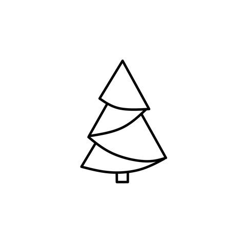 Christmas Tree Icon Vector Illustration On White Background 13969108