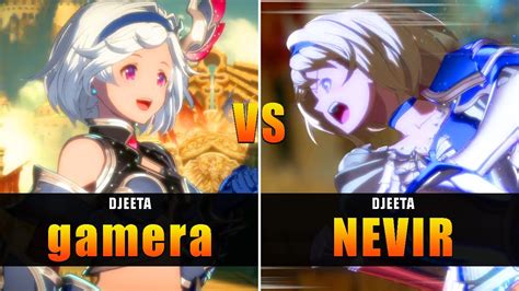 GBVSR Gamera Djeeta VS NEVIR Djeeta High Level Gameplay YouTube